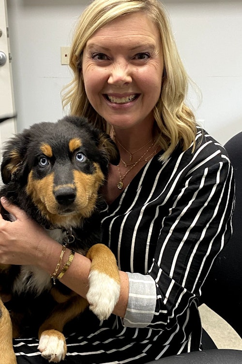 Duckie may be getting a little bit too big to be considered a lap dog, but he still takes the chance to crawl on anyone’s lap!